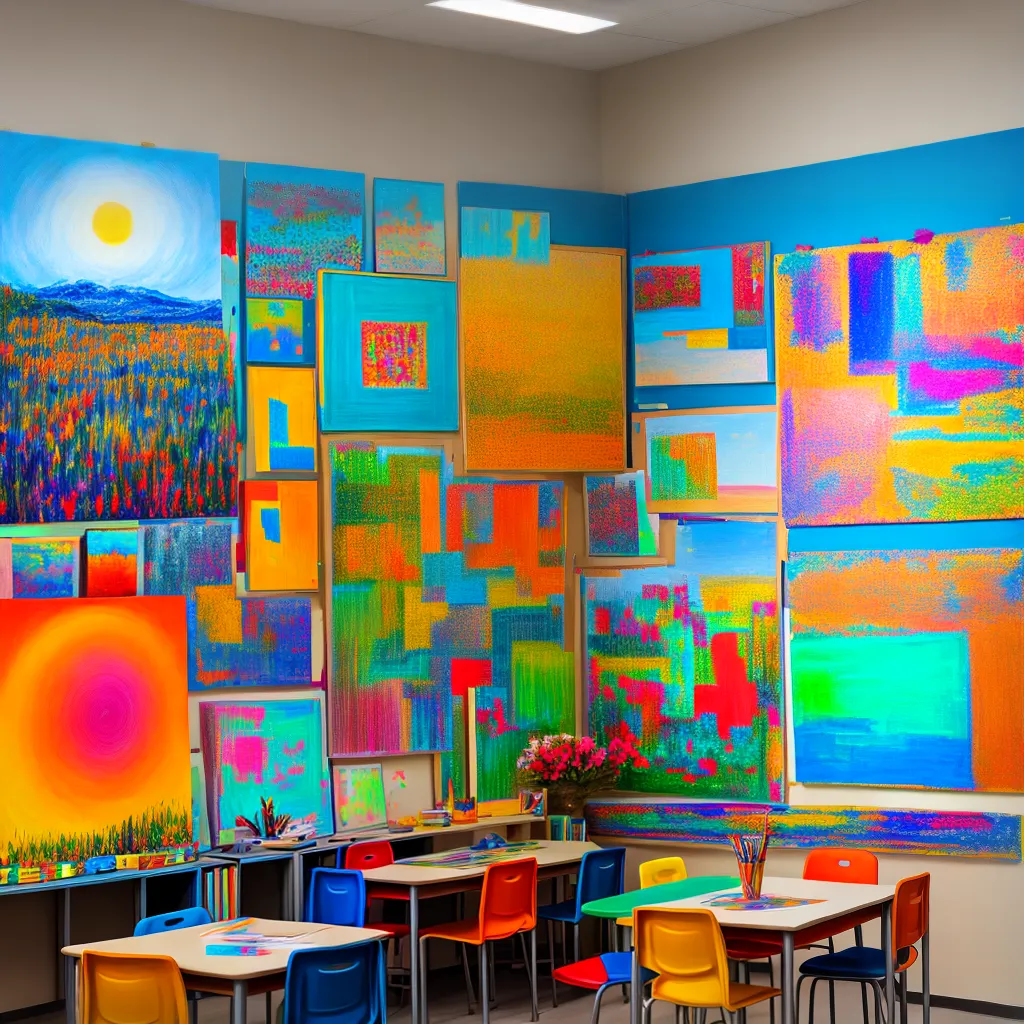 sala arte inspiradora alunos sala arte inspiradora alunos