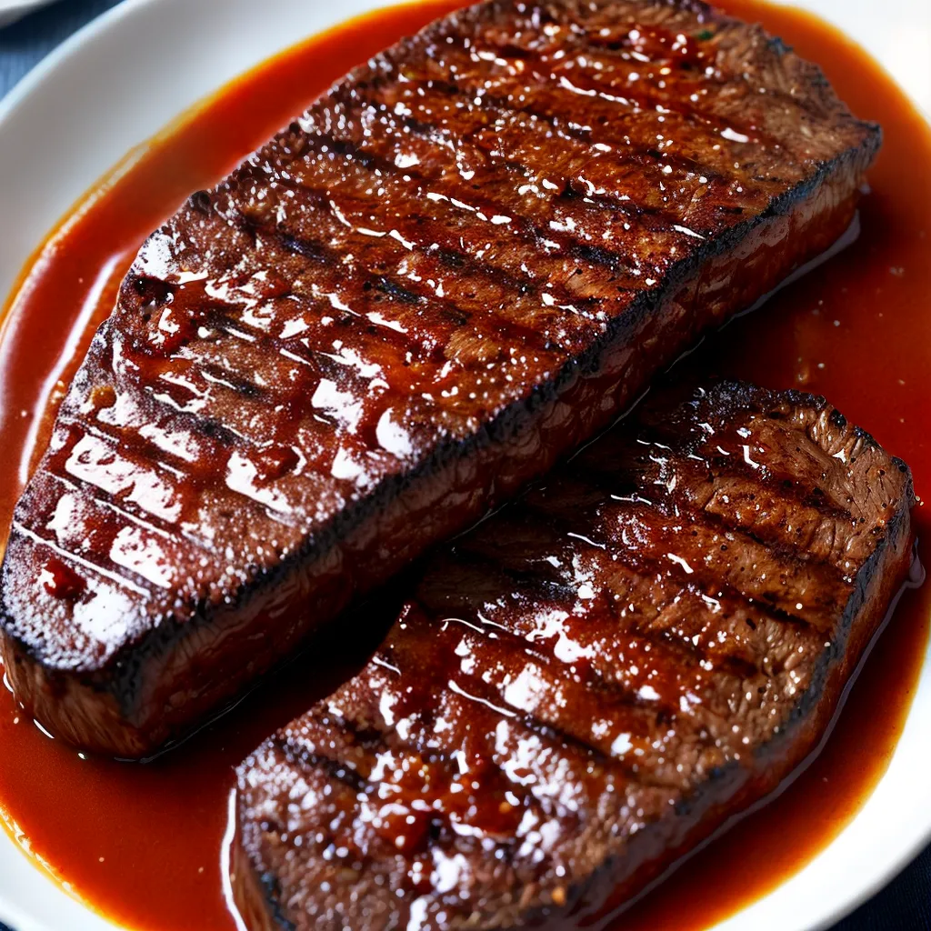 churrasco bife grelhado molho barbecue churrasco bife grelhado molho barbecue