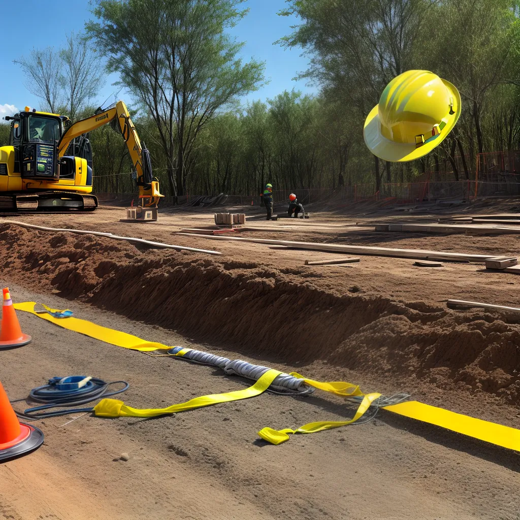 obra trabalhadores seguranca demarcacao