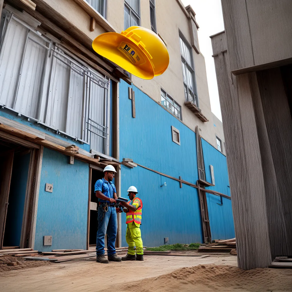 construcao demarcacao trabalhador azulprint