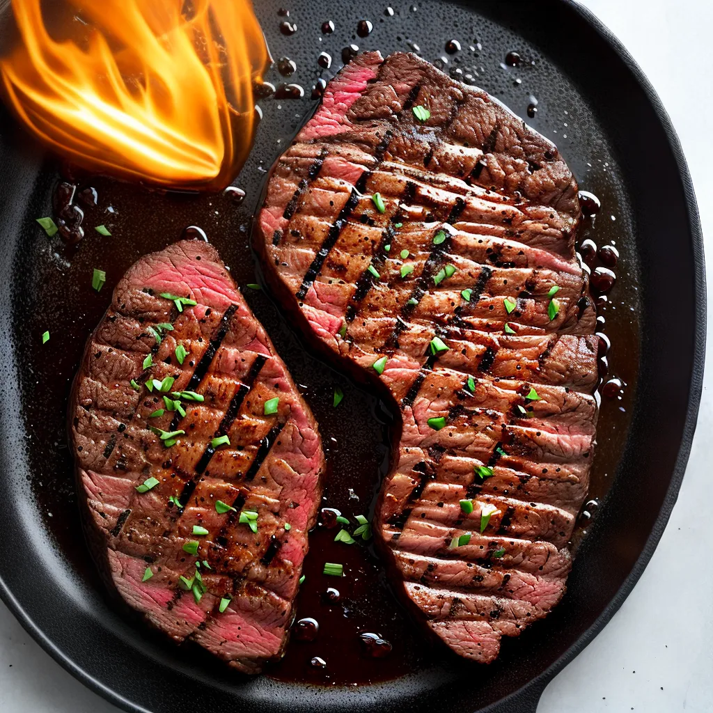 steak grelhado suculento churrasco