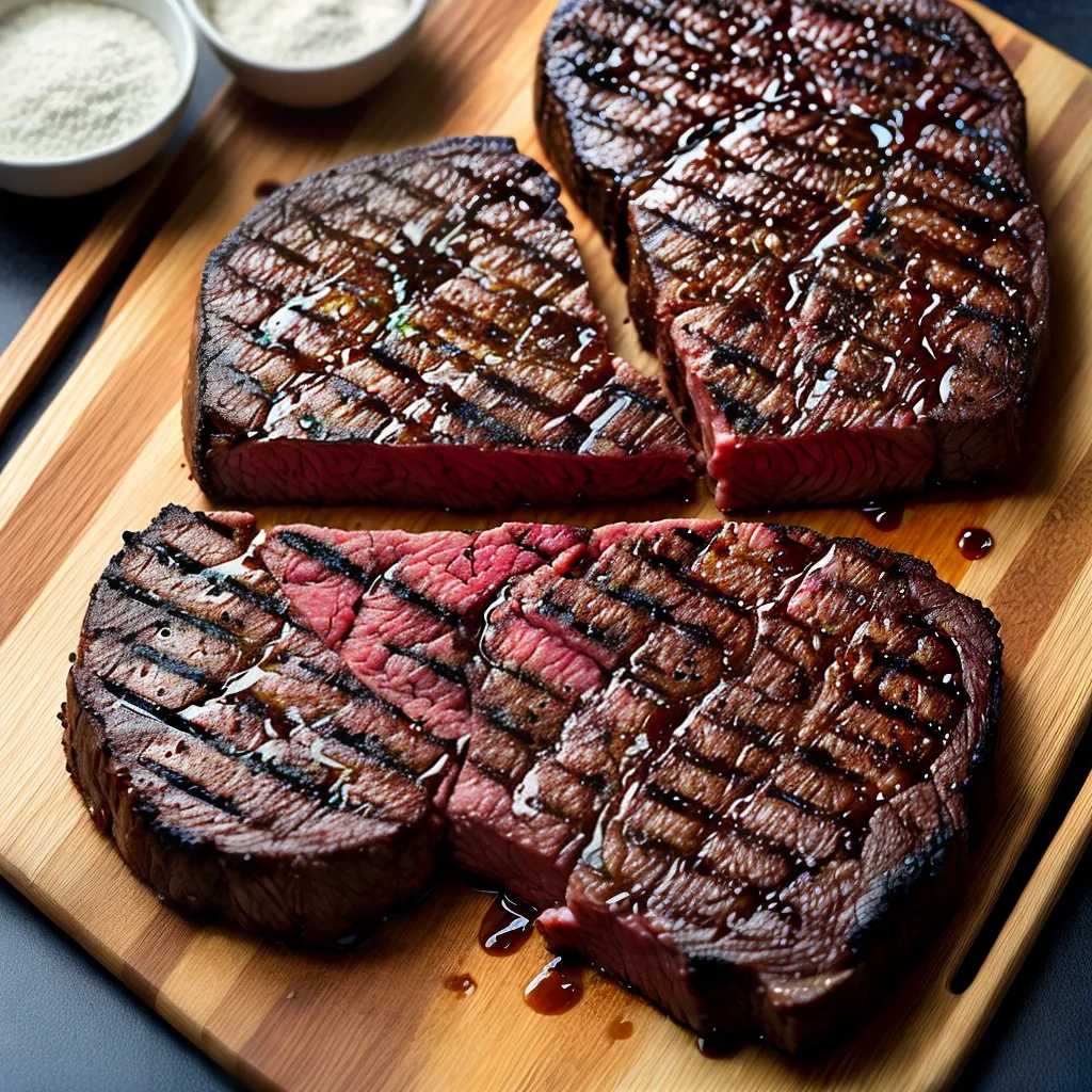 bife ribeye grelhado suculento churrasco