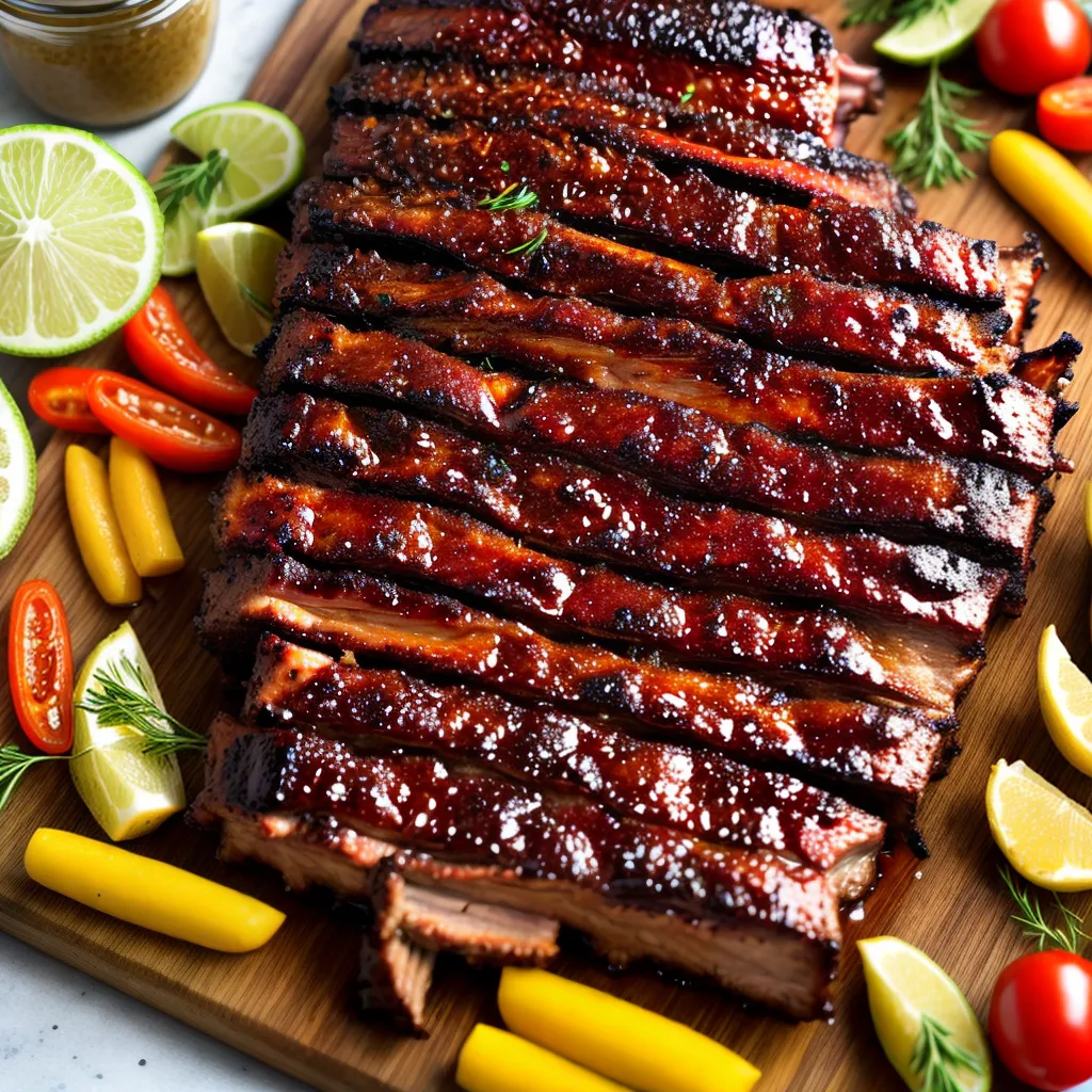costela grelhada suculenta molho barbecue