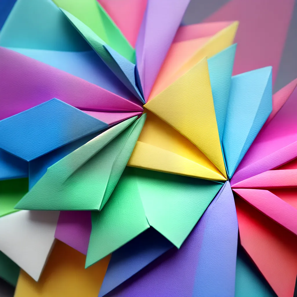 dobradura estrela origami maos colorido