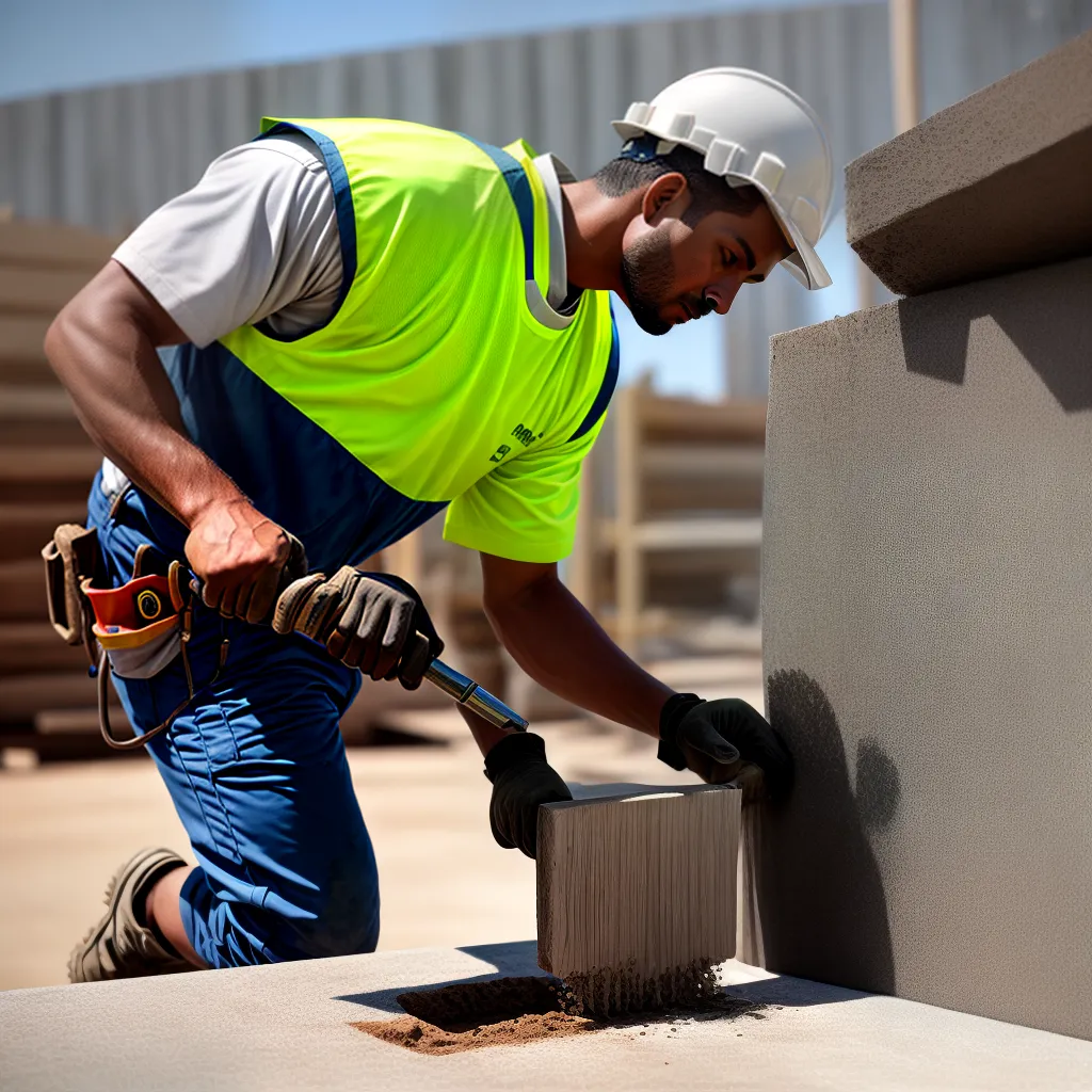 construcao trabalhador concreto laje