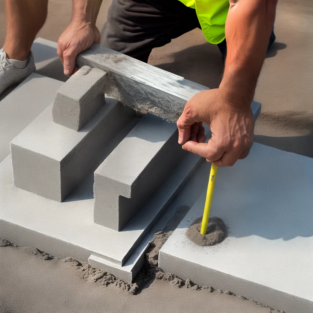 construtor despejando concreto laje