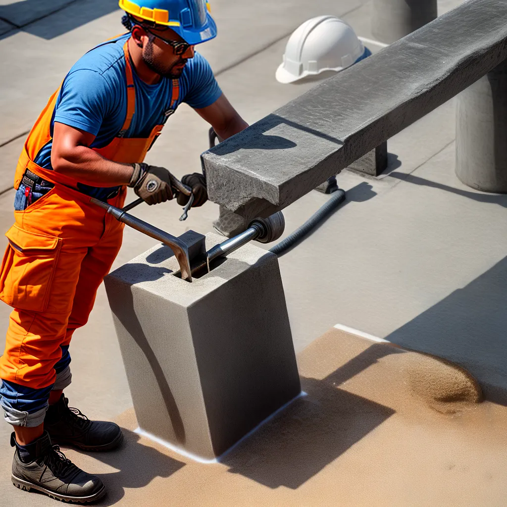 construtor despejando concreto laje 1