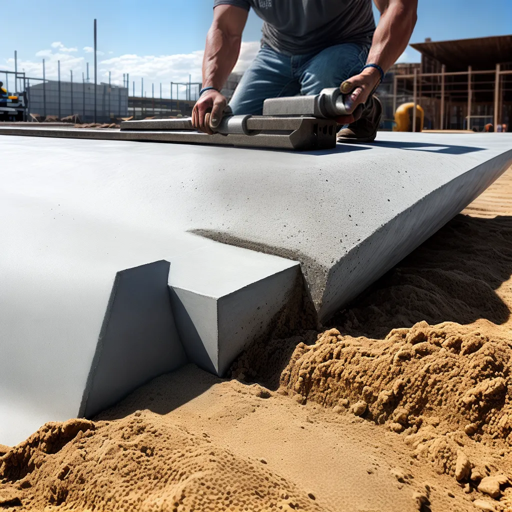 construcao concreto derramamento nivelamento