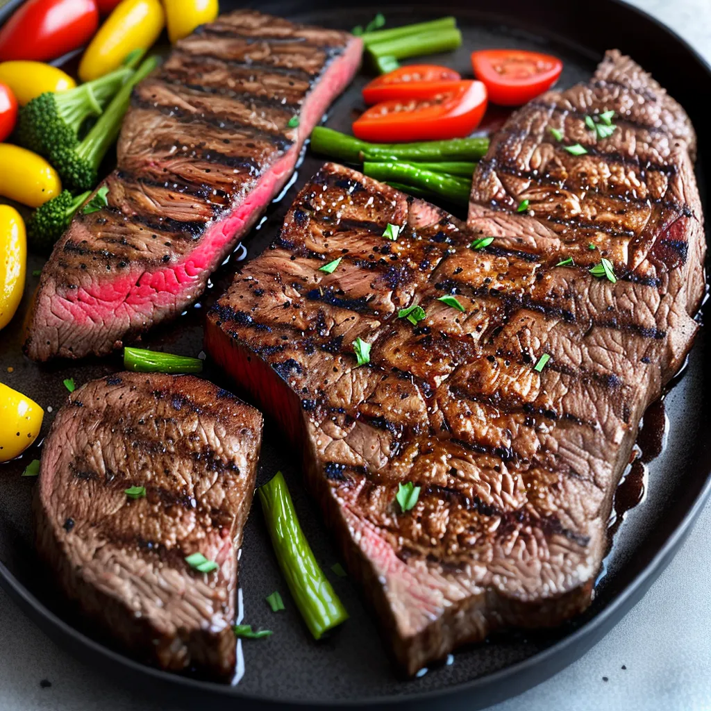 churrasco perfeito carne suculenta legumes coloridos 1