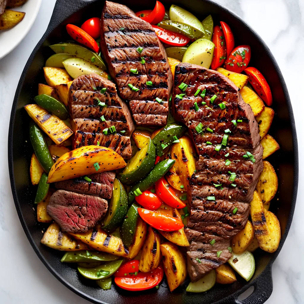 churrasco perfeito steak legumes crocantes
