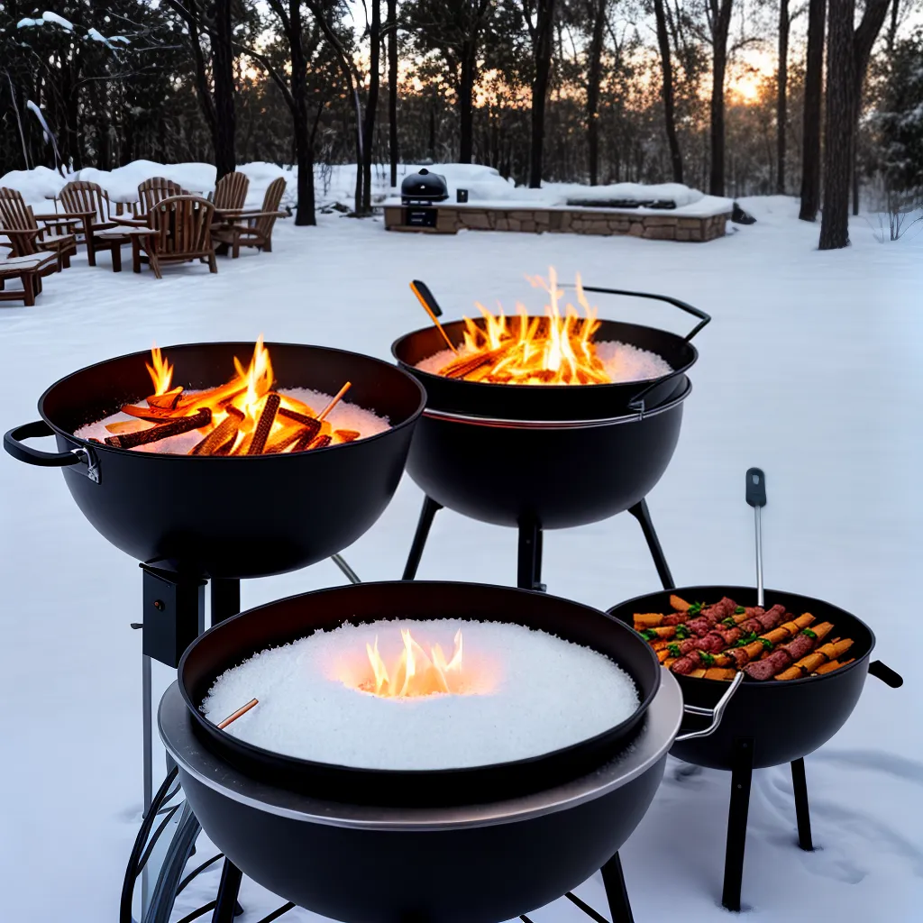 churrasco inverno amigos neve