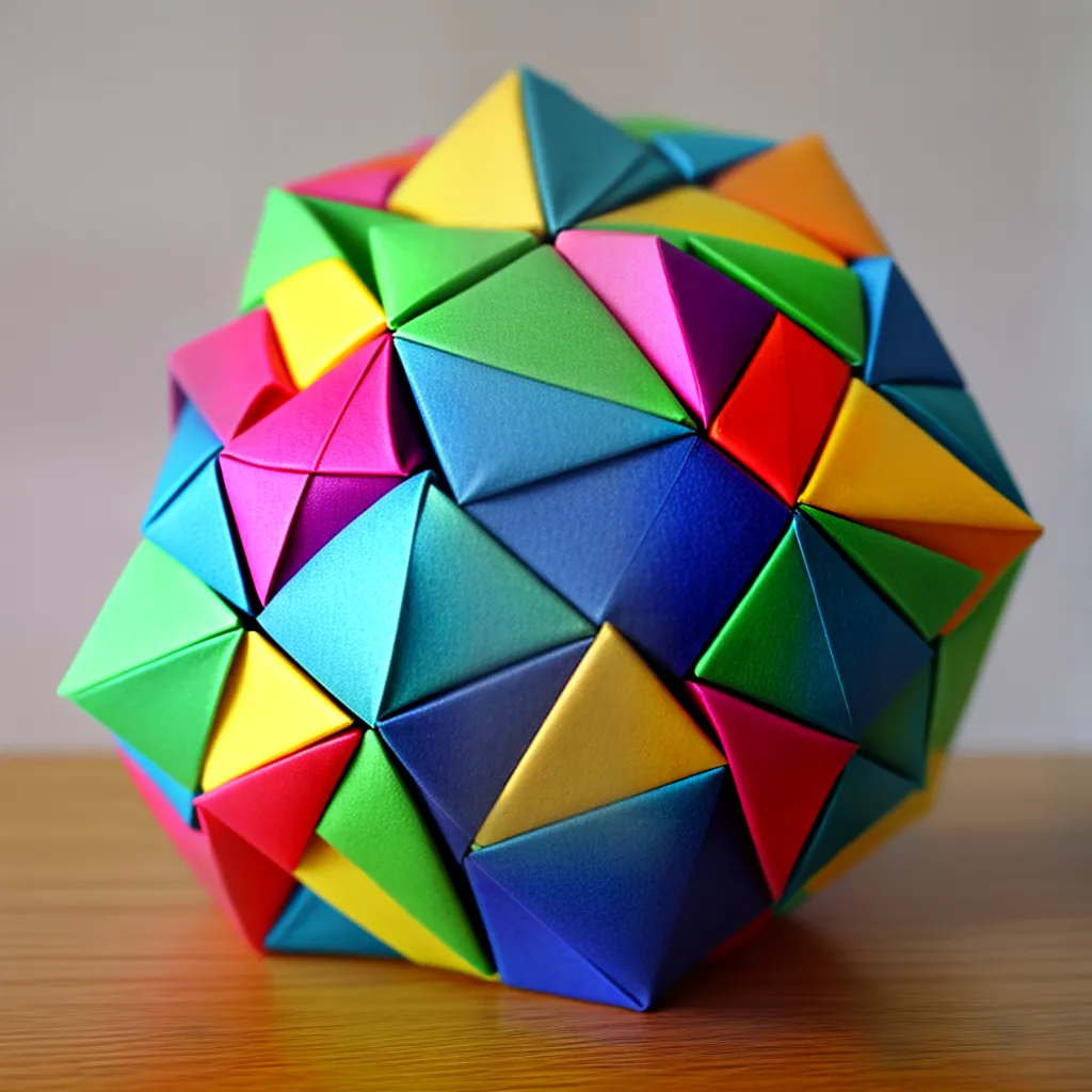 desafio origami cubo artistico