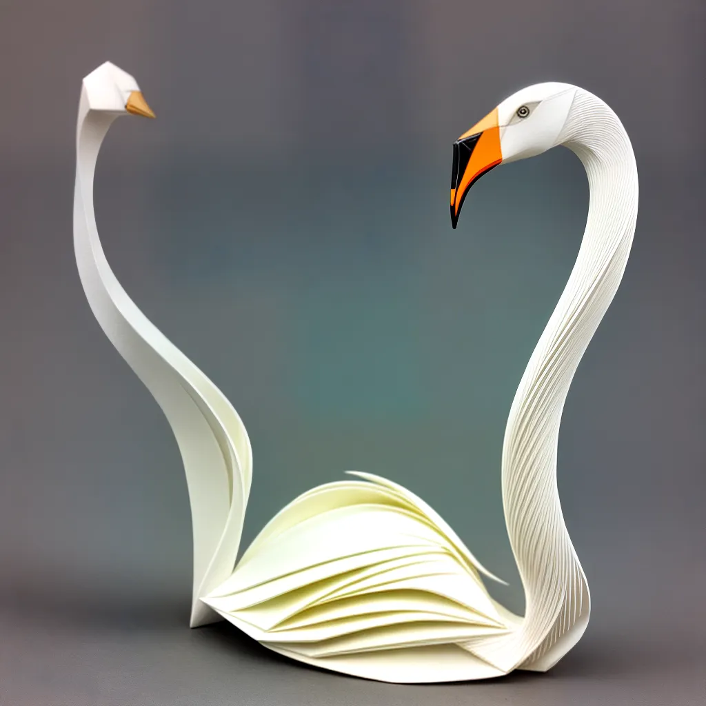 origami cisne detalhes arte origami cisne detalhes arte