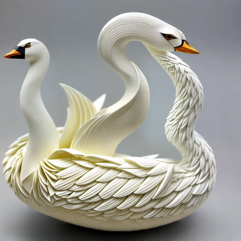 origami cisne detalhe beleza origami cisne detalhe beleza