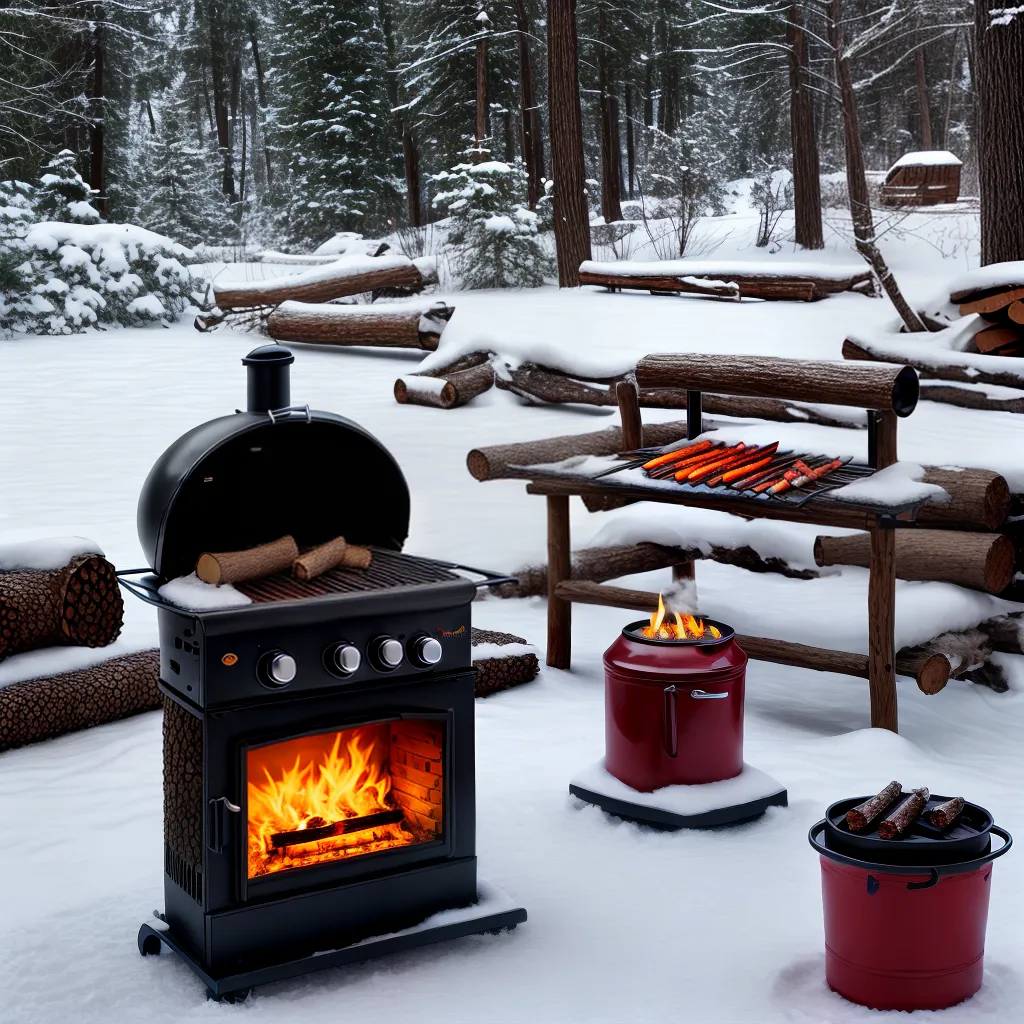 churrasco inverno fogo neve