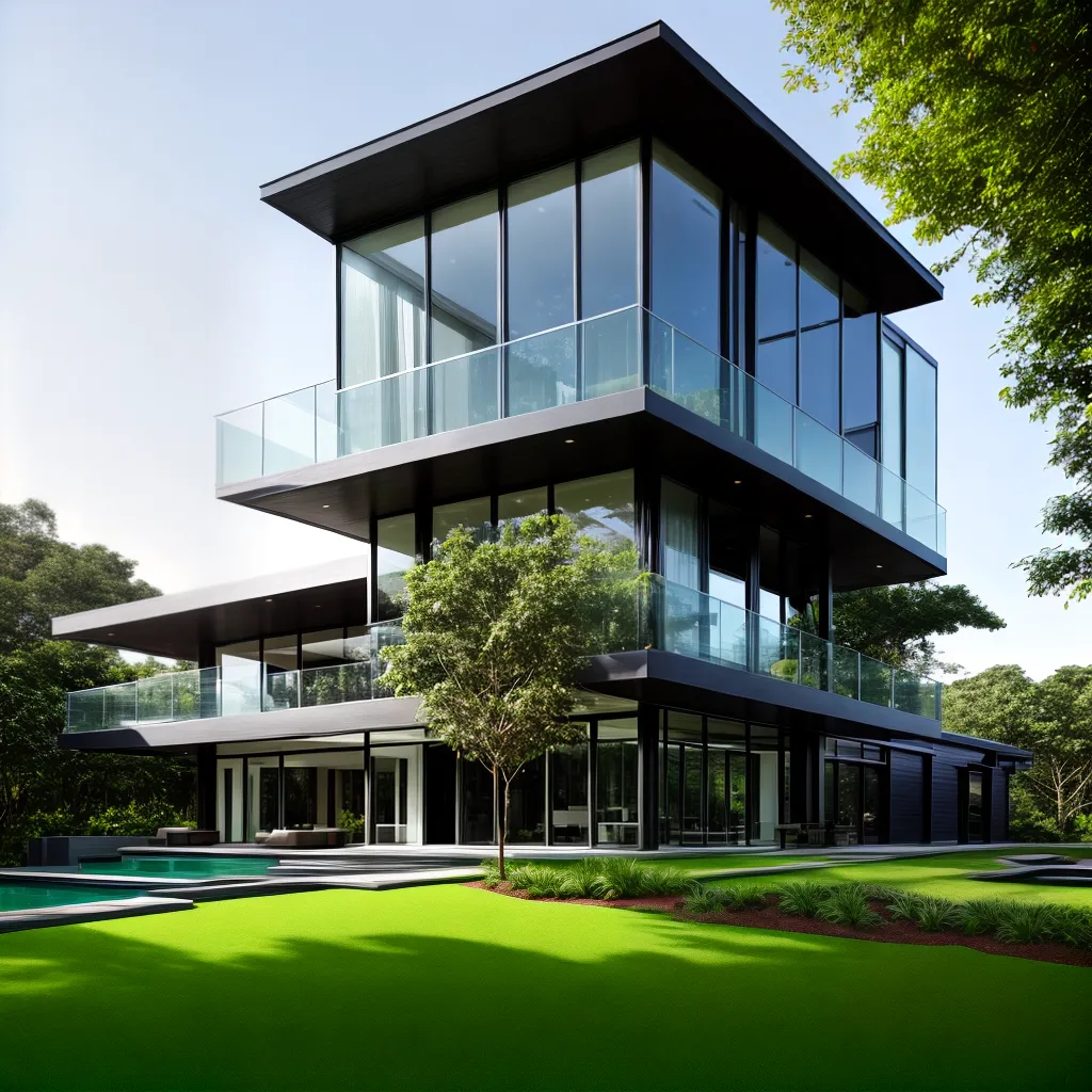 arquitetura moderna vidro natureza sustentavel
