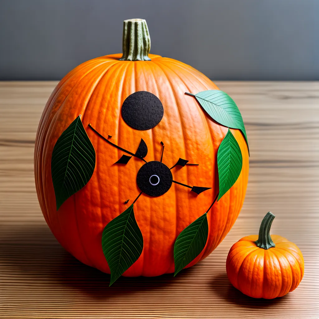 abobora papel laranja halloween 2