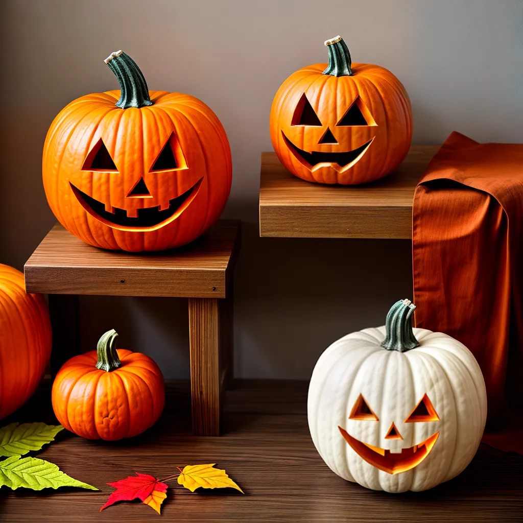 abobora papel laranja decoracao outono