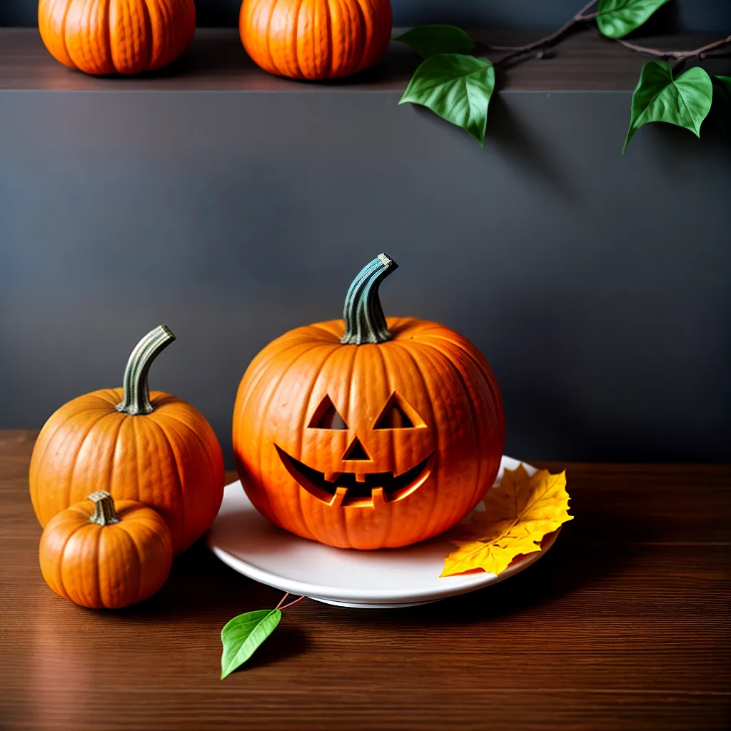 abobora laranja sorriso festivo halloween