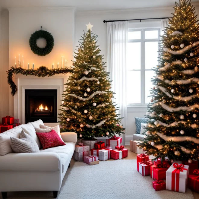 sala aconchegante luzes natal decoracao