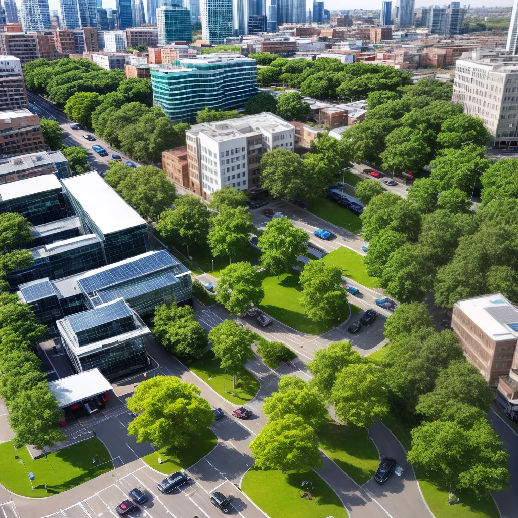 cidade sustentavel moderna energia verde