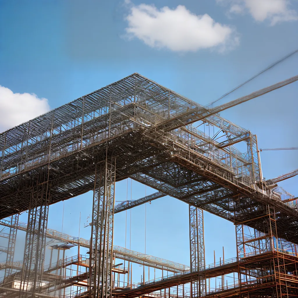 estrutura metalica construcao trabalhadores
