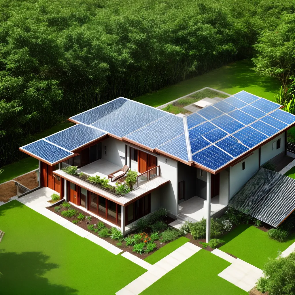 casa ecologica sustentavel jardim