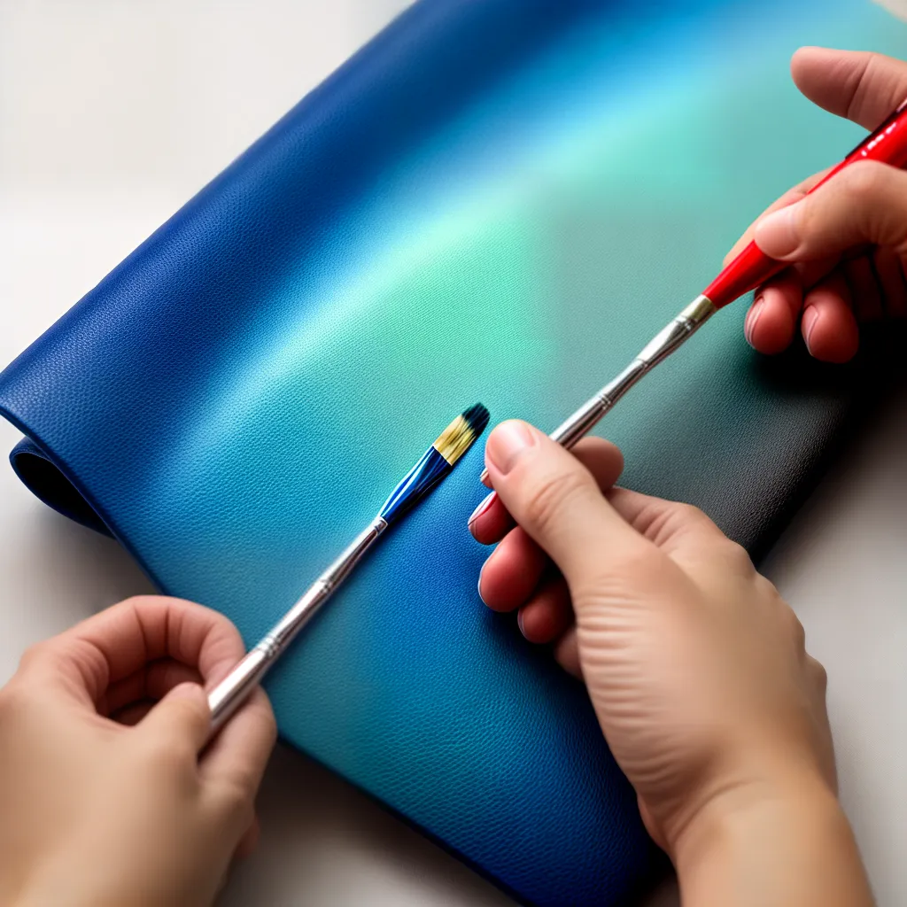pincel pintura couro falso artesanato