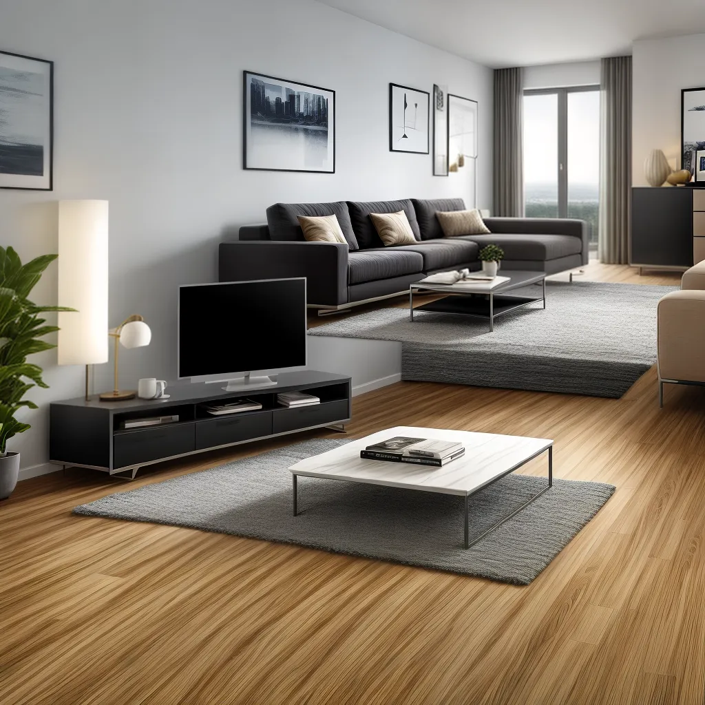 piso laminado ambiente elegante