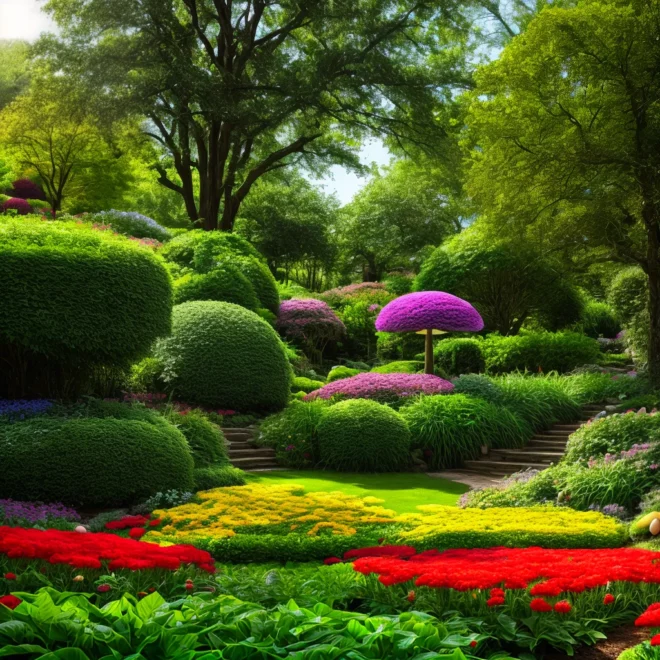 jardim fantastico cogumelos coloridos jardim fantastico cogumelos coloridos