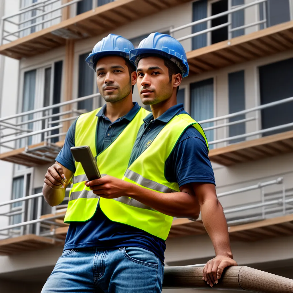 trabalhador construcao plano sacada