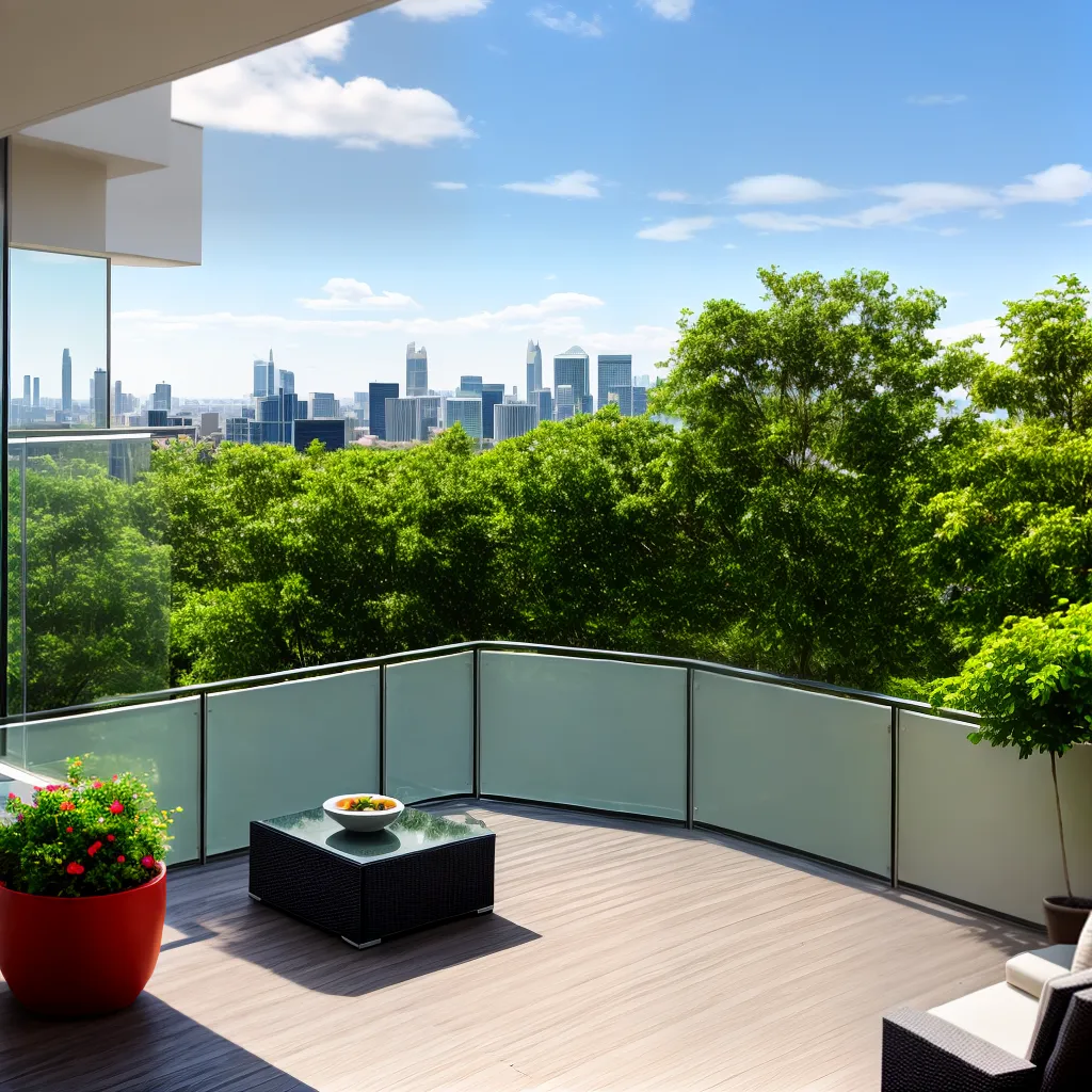 varanda moderna vista cidade natureza 1
