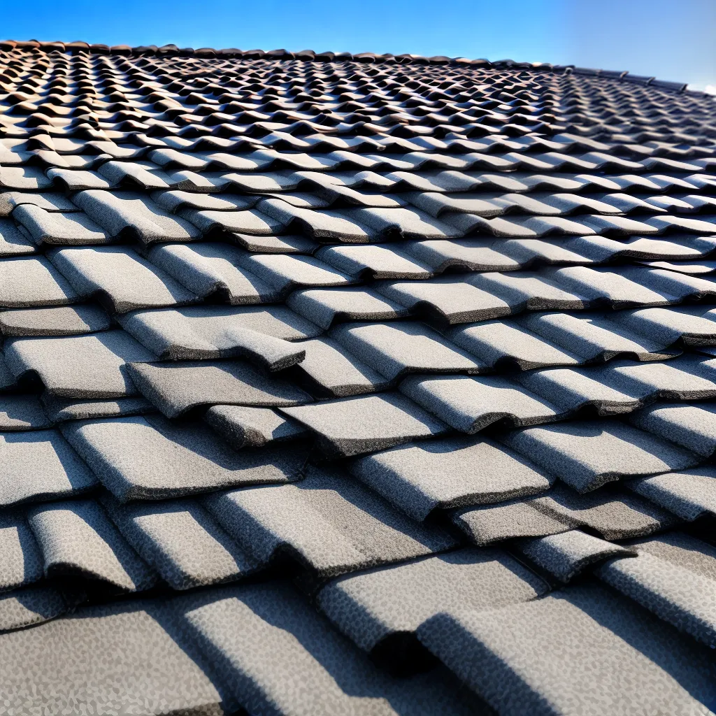 telhado telhas sol brilho construcao