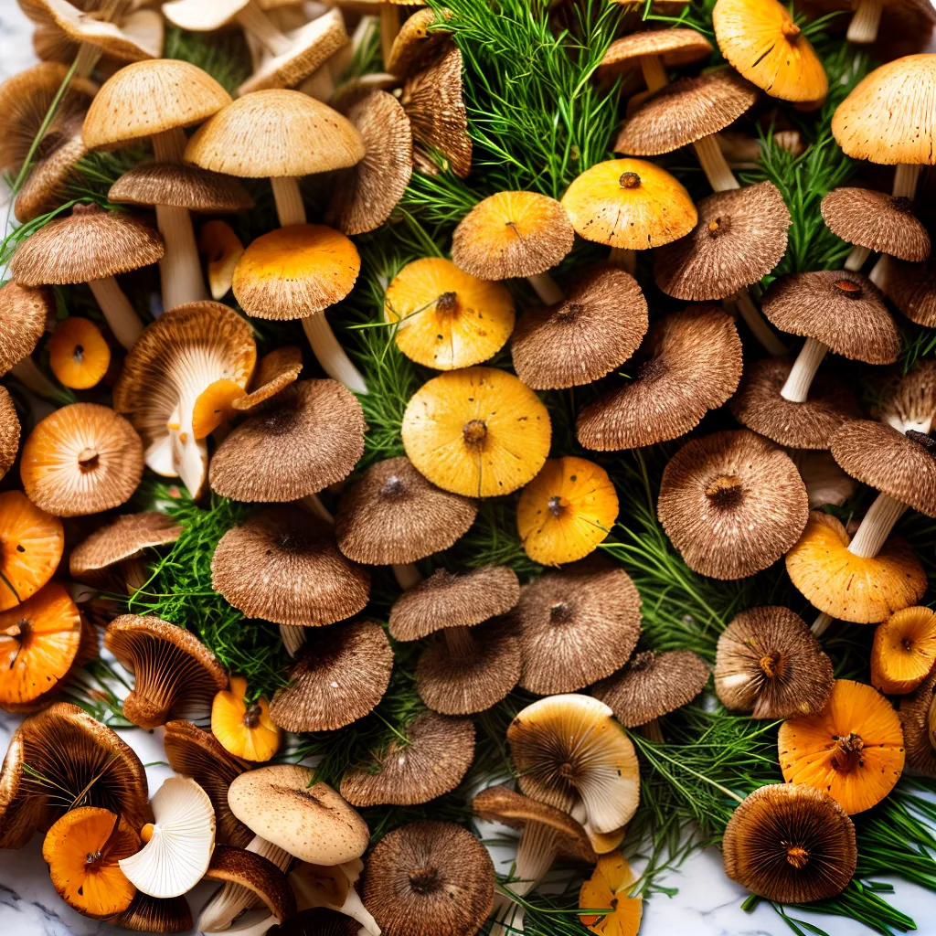 cogumelos exoticos formas cores