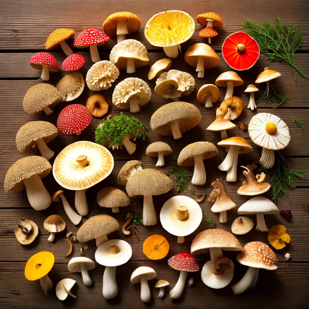 cogumelos exoticos diversidade cores