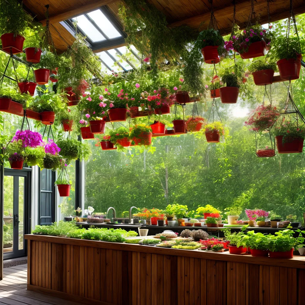 jardim interno cogumelos cores criativos