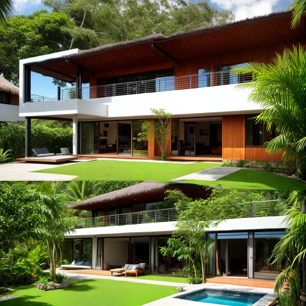 jardim tropical casa sustentavel