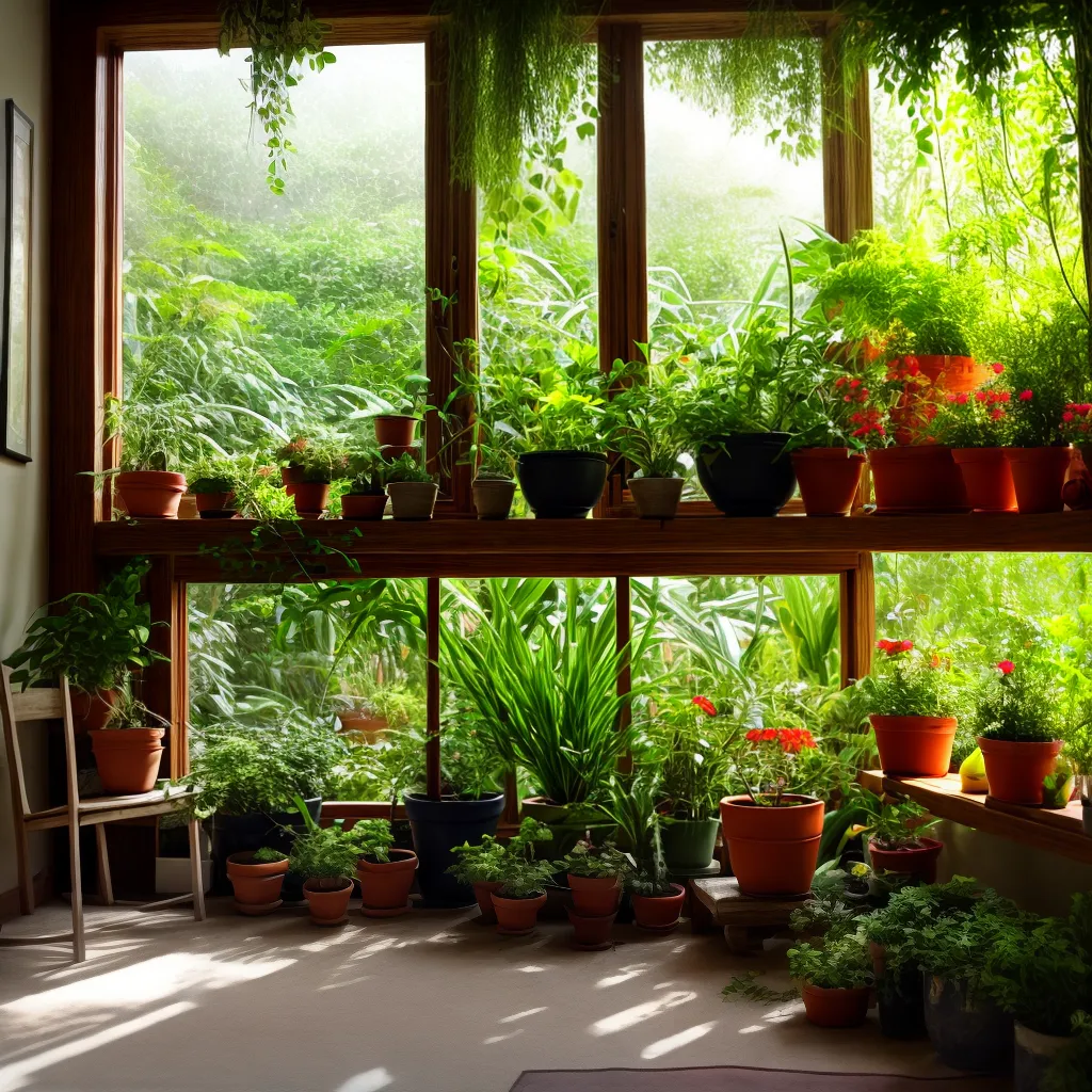 canto acolhedor plantas cogumelos