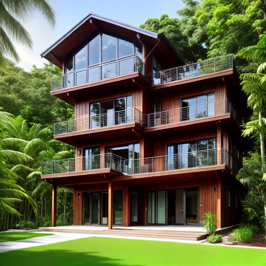 casa moderna sustentavel natureza