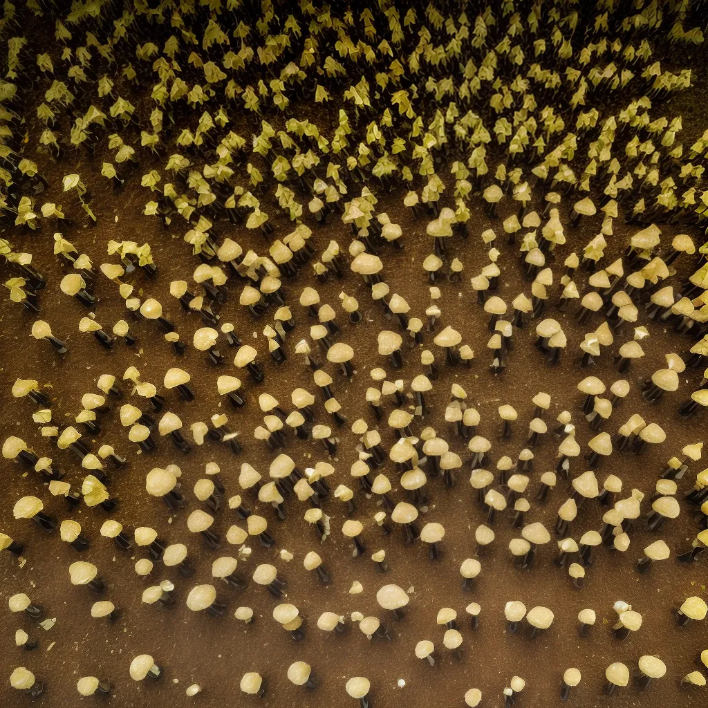fazenda cogumelos estufa iluminada