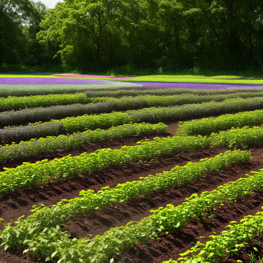 campo cogumelos cultivo sol