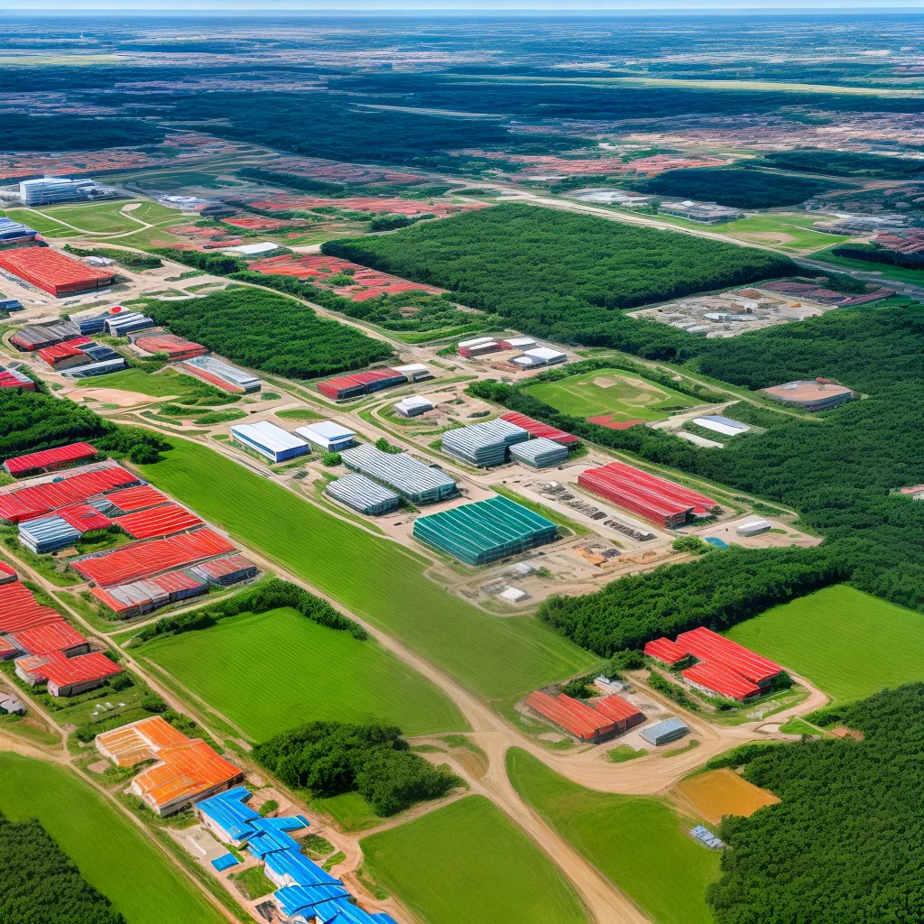 imovel planta construcao setas coloridas