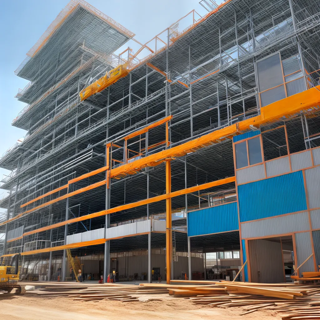 construcao ilustracao azulprint trabalhadores