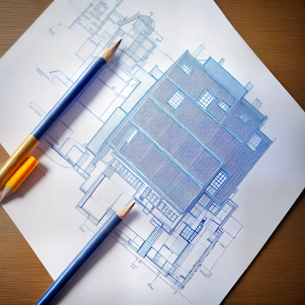 imovel planta azulprint lapis