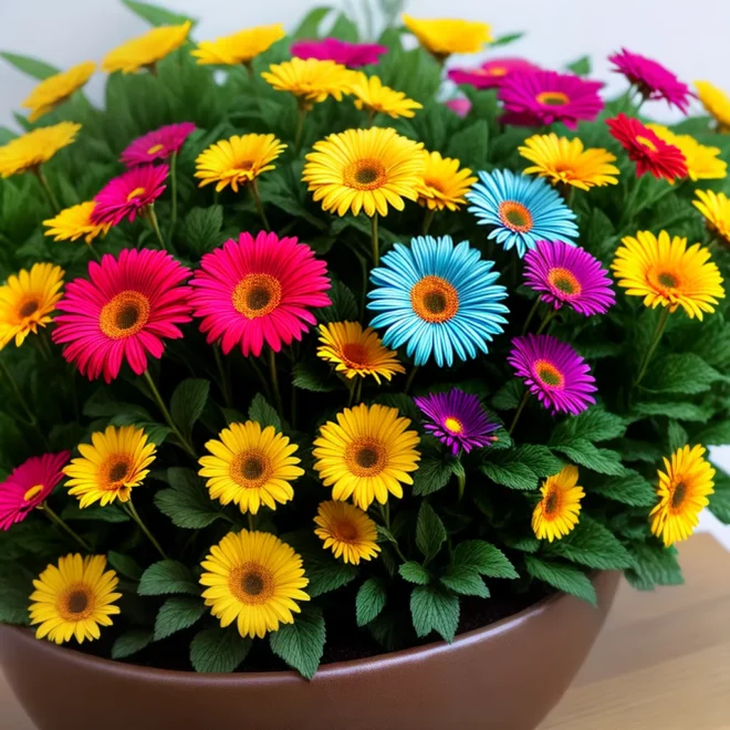 flores gerbera coloridas escritorio flores gerbera coloridas escritorio