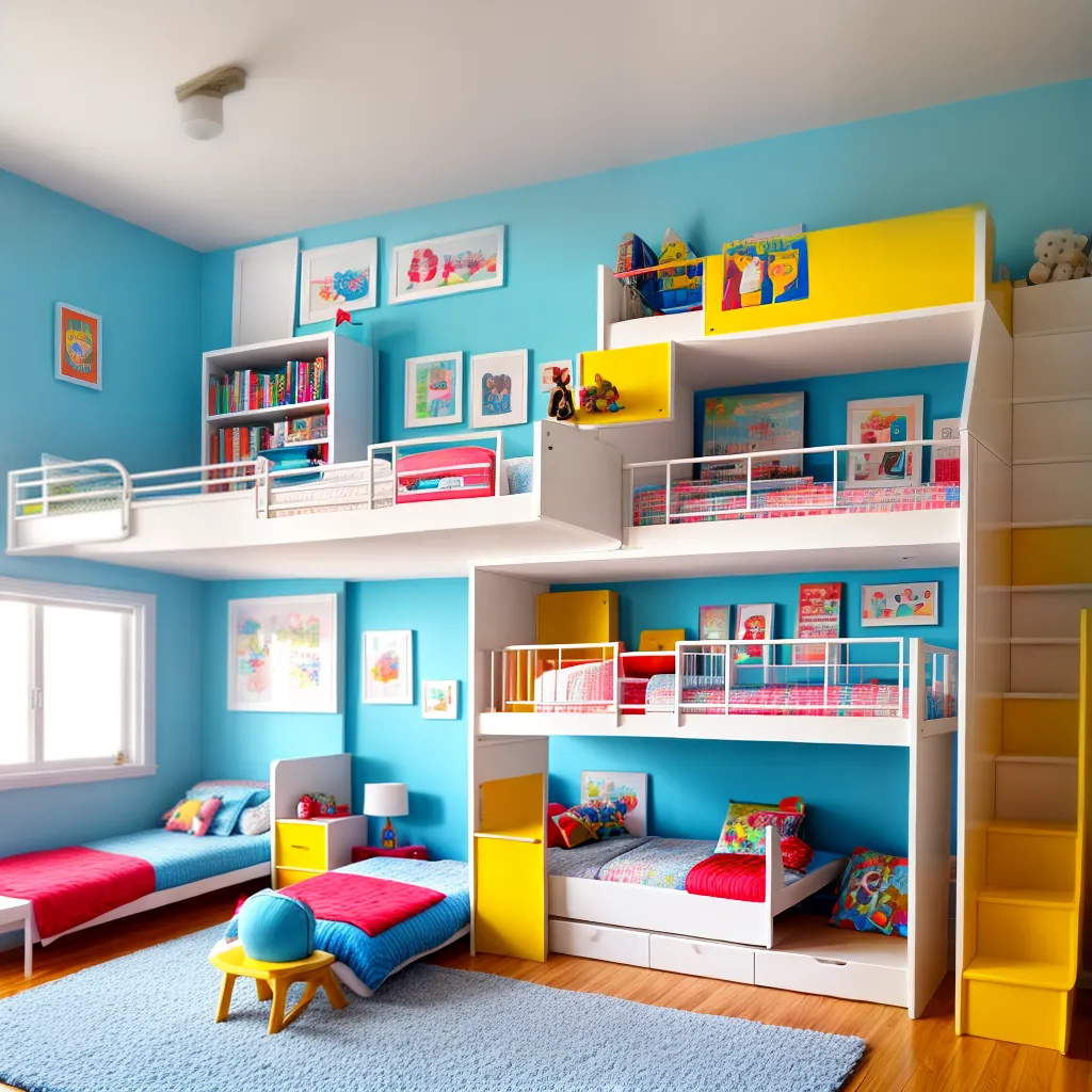 quarto infantil colorido seguro brinquedos