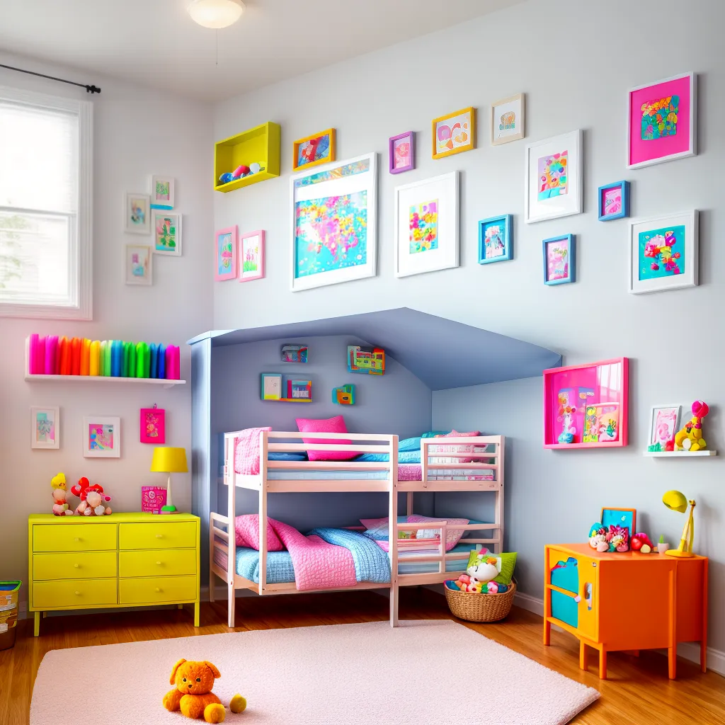 quarto infantil colorido brinquedos seguro