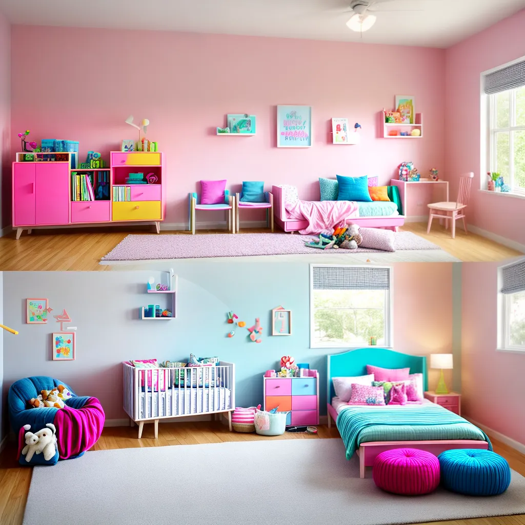 quarto infantil colorido seguro acolhedor