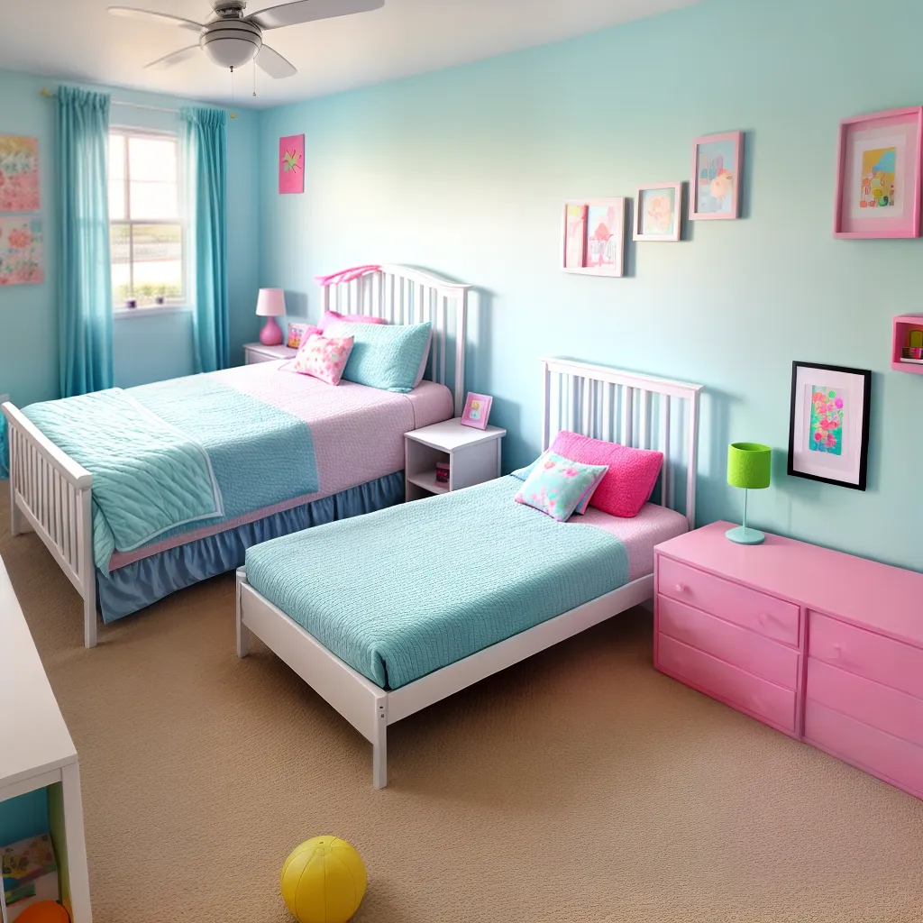 quarto infantil colorido organizado 12