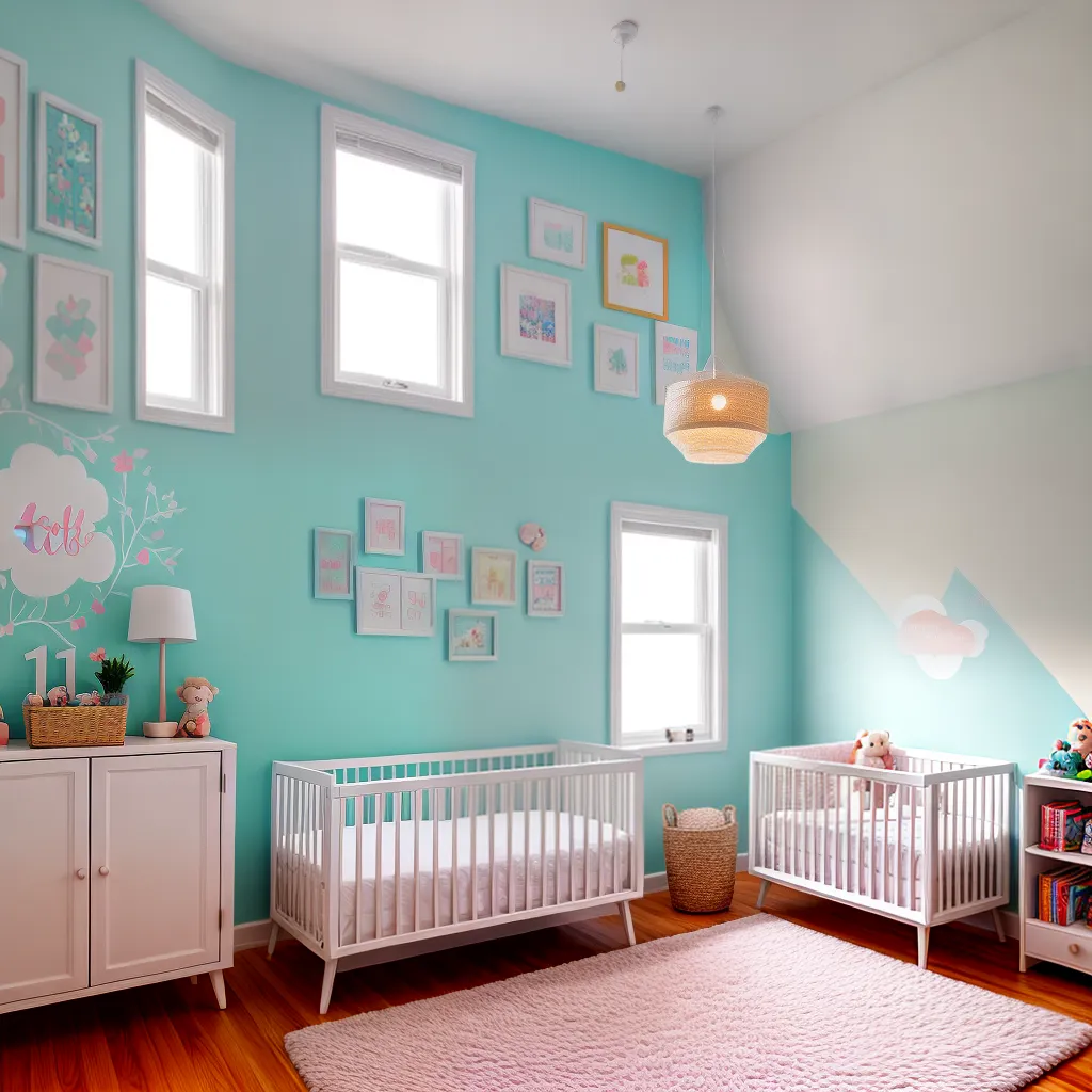 quarto infantil colorido decorado animais